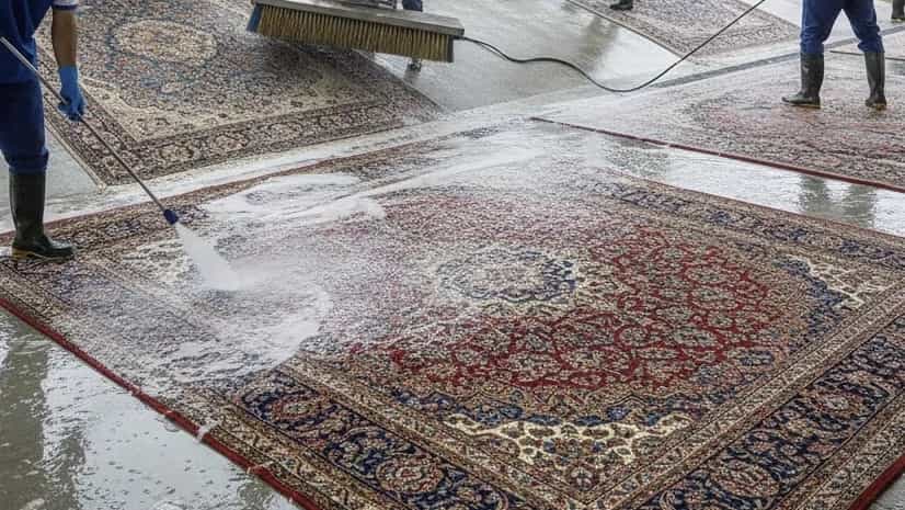 قالیشویی مهرداد در لاهیجان شستشوی تخصصی فرش دستباف و ماشینی